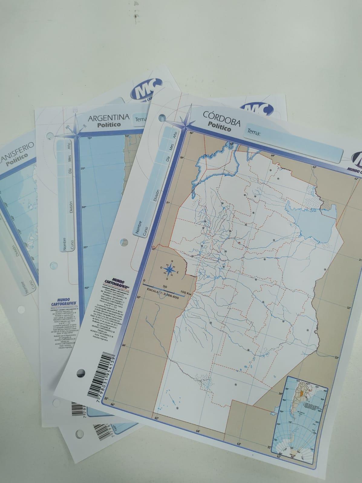 Block de mapas N3 Politico x 40
