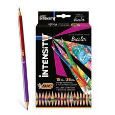 Lapices Bic intensity x18 Bicolor